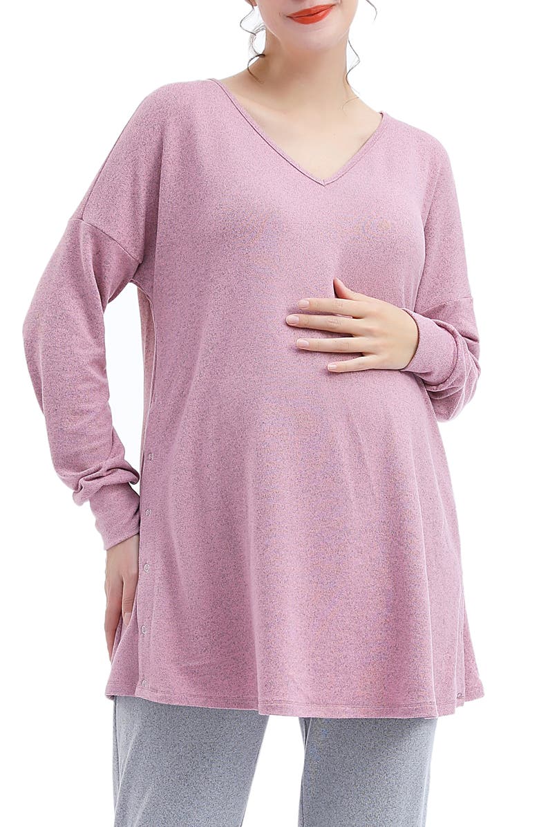 Kimi and Kai Kimi & Kai Emilia Maternity/Nursing Pajamas, Main, color, 