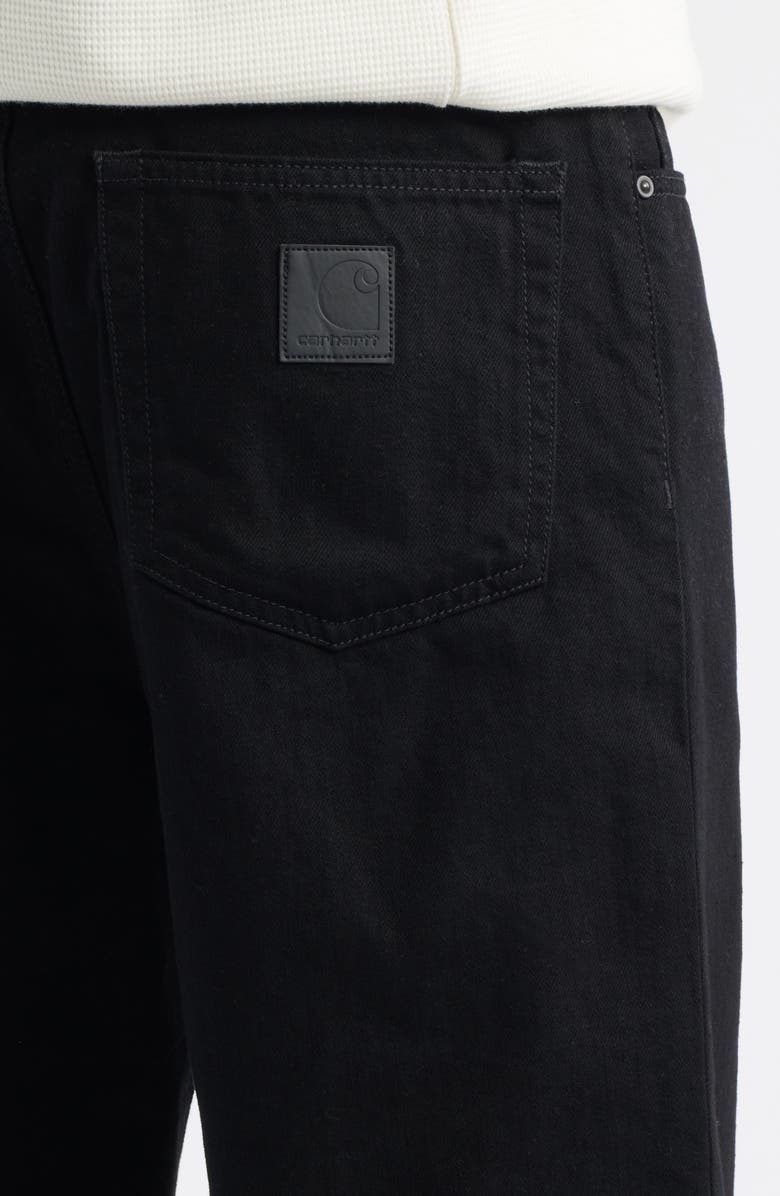 Carhartt Work In Progress Aaron Tapered Regular Fit Jeans, Alternate, color, Black (Rinsed)