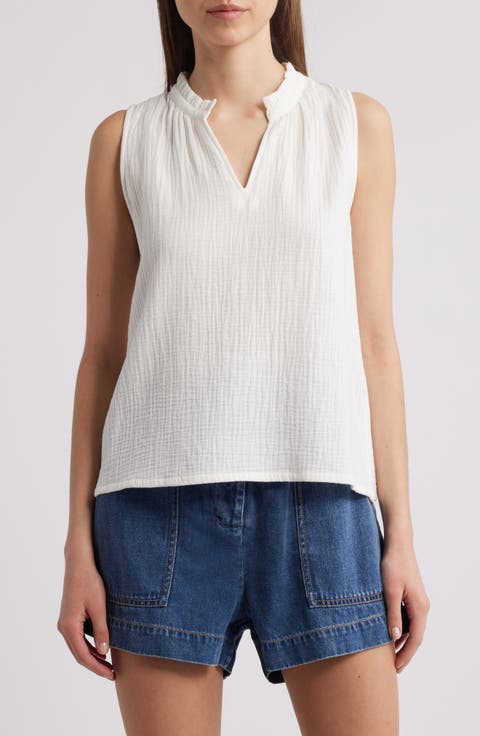 Christy Sleeveless Organic Cotton Top
