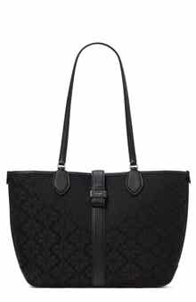 spade flower jacquard tote
