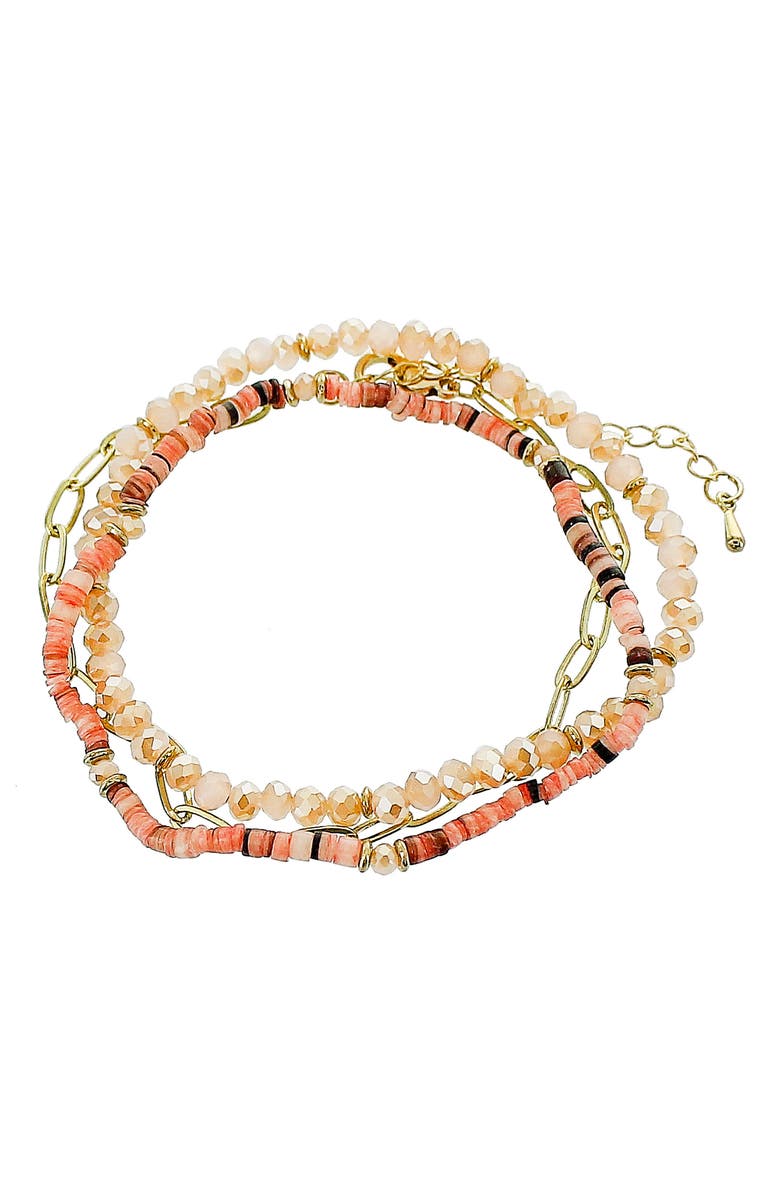 Panacea Crystal & Quartz Multistrand Bracelet, Main, color, 