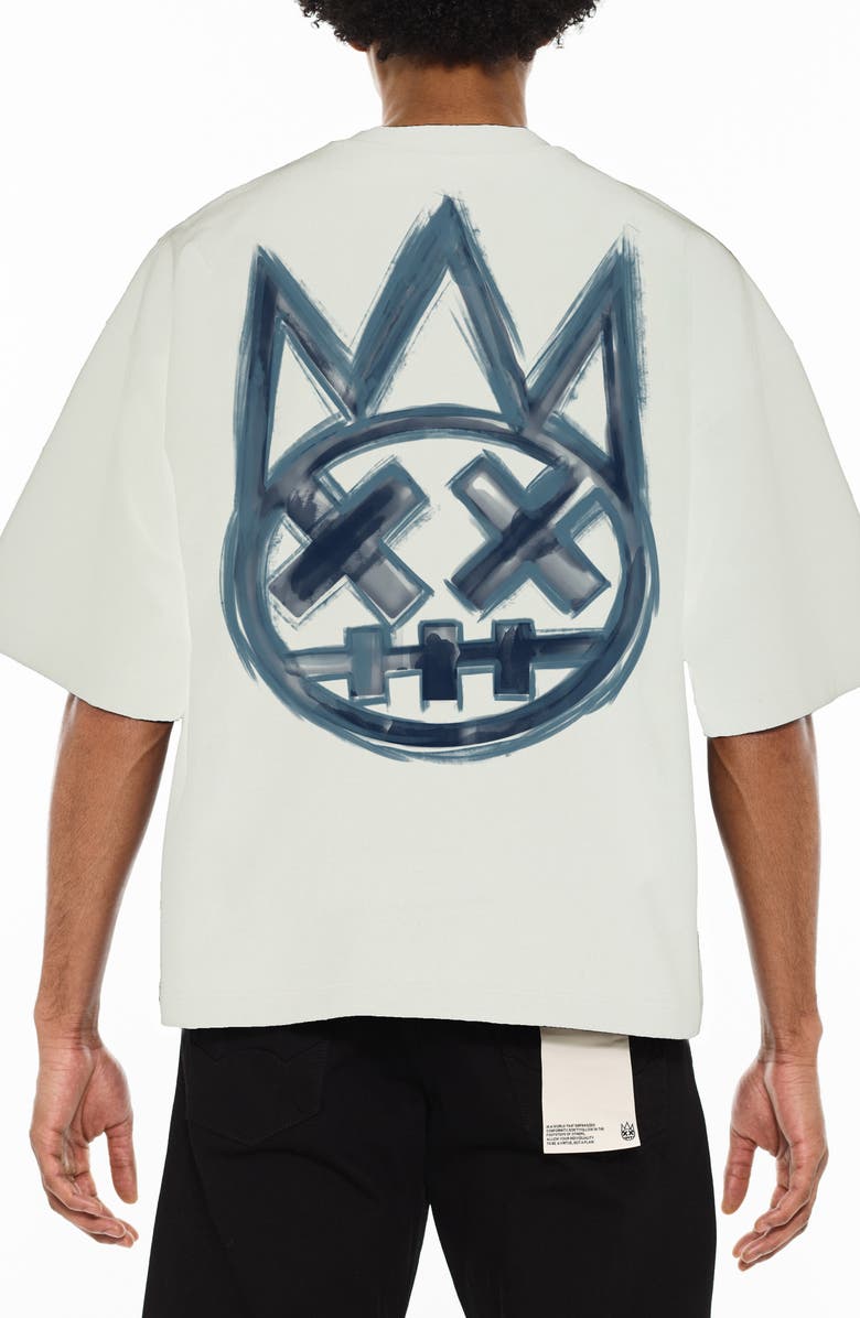 Cult of Individuality Shimuchan Boxy Cotton Graphic T-Shirt, Alternate, color, Winter White