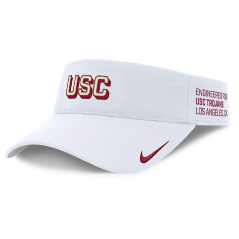 Men's Nike White USC Trojans 2025 On-Field Gameday Performance Ace Adjustable Visor