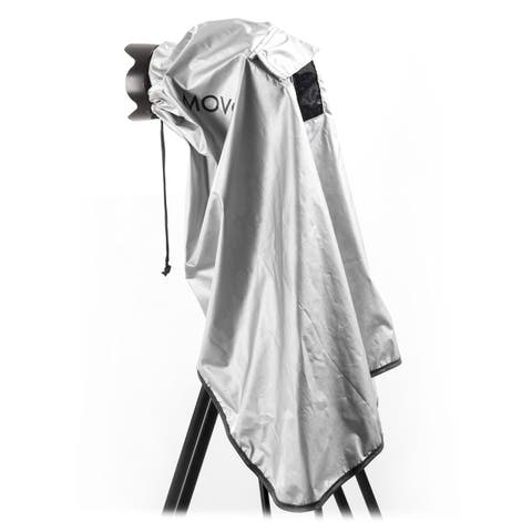 CRC03 Extra-Long Waterproof Rain Coat for DSLR Camera, Lens & Tripod (Metallic Gray)