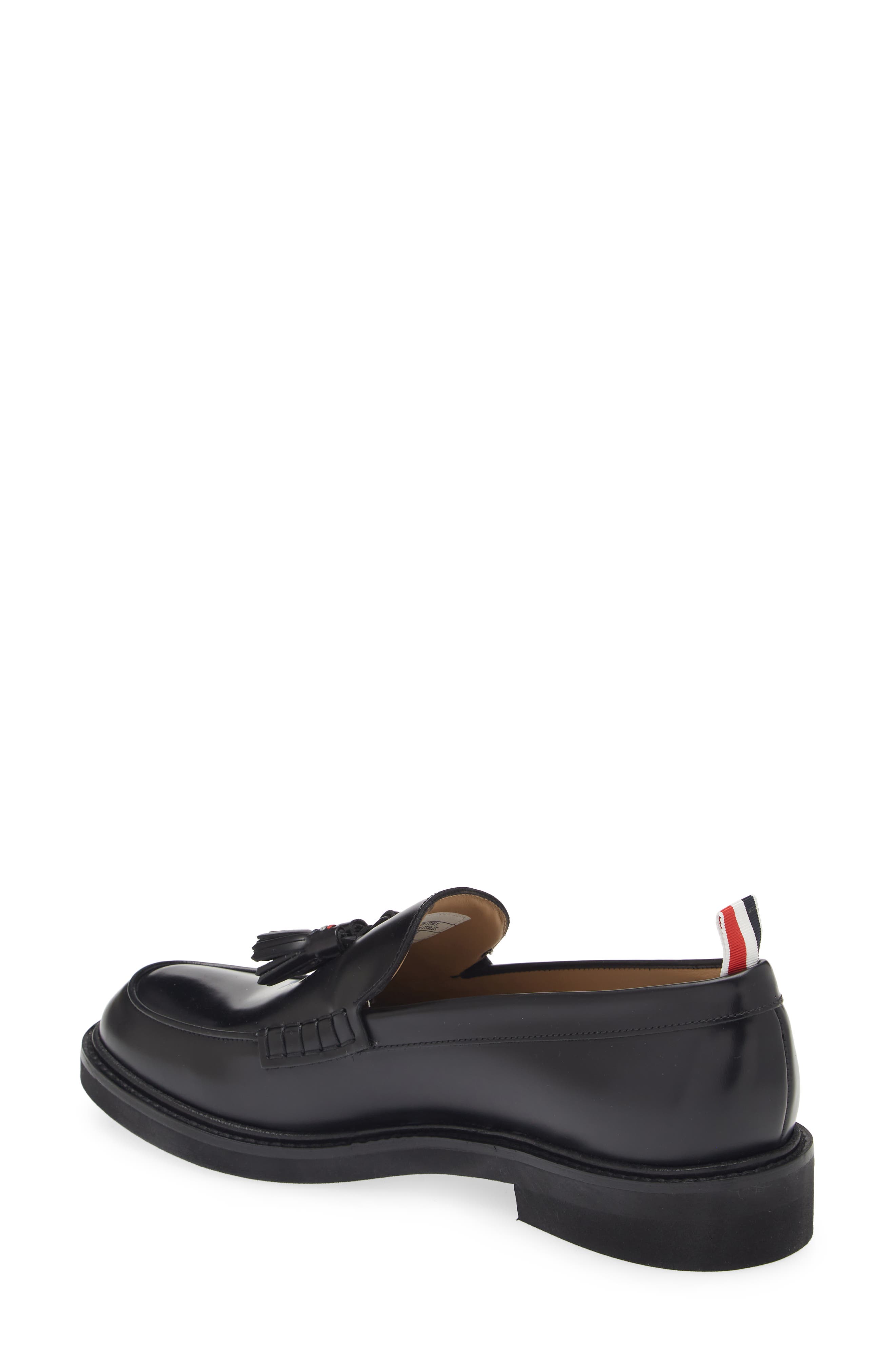 Thom Browne Tassel Apron Toe Loafer, Alternate, color, Black