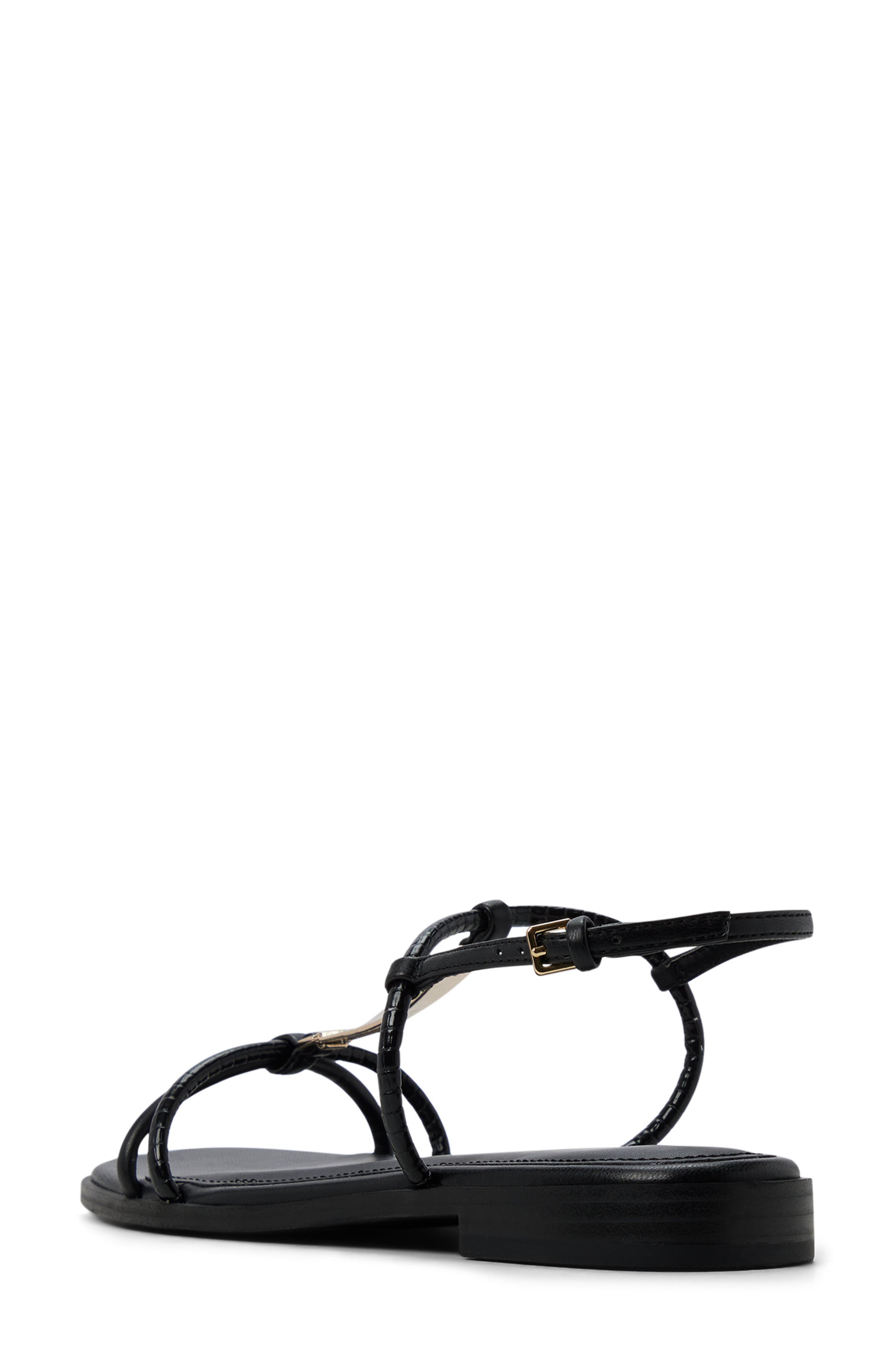 ALDO Ebaeryn Ankle Strap Sandal, Alternate, color, Black
