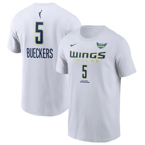 Men's Nike Paige Bueckers White Dallas Wings 2025 WNBA Draft Heroine Edition Name & Number T-Shirt