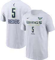 Nike Men's Nike Paige Bueckers White Dallas Wings 2025 WNBA Draft Heroine Edition Name & Number T-Shirt