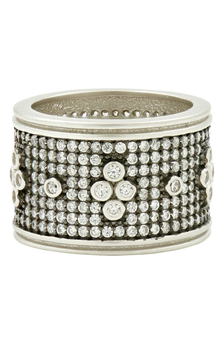 FREIDA ROTHMAN Clover Wide Band Ring, Main, color, 