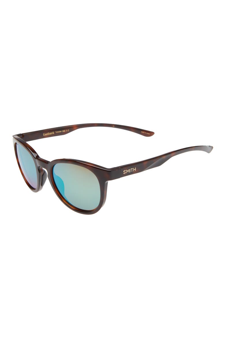 Eastbank 52mm ChromaPop™ Polarized Round Sunglasses, Alternate, color, TORTOISE/POLARIZED OPAL MIRROR