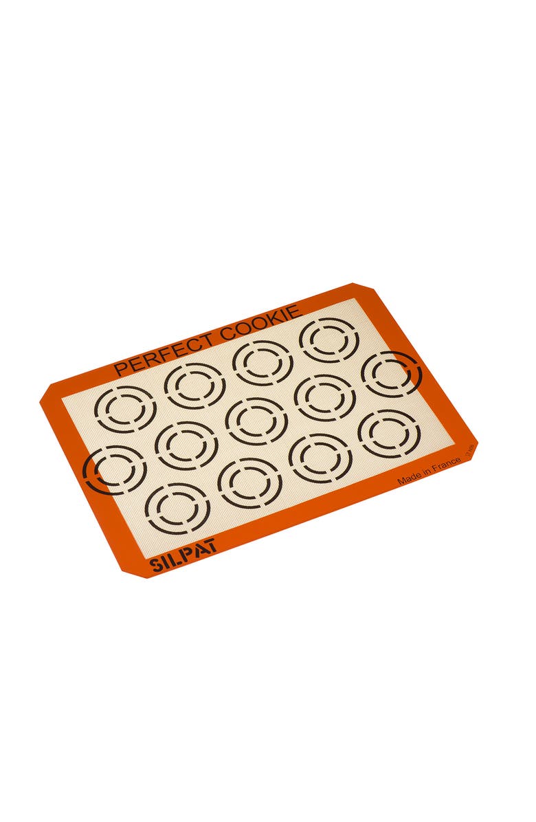 Silpat Perfect Cookie Non-Stick Silicone Baking Mat, 11-5/8" x 16-1/2", Alternate, color, Orange