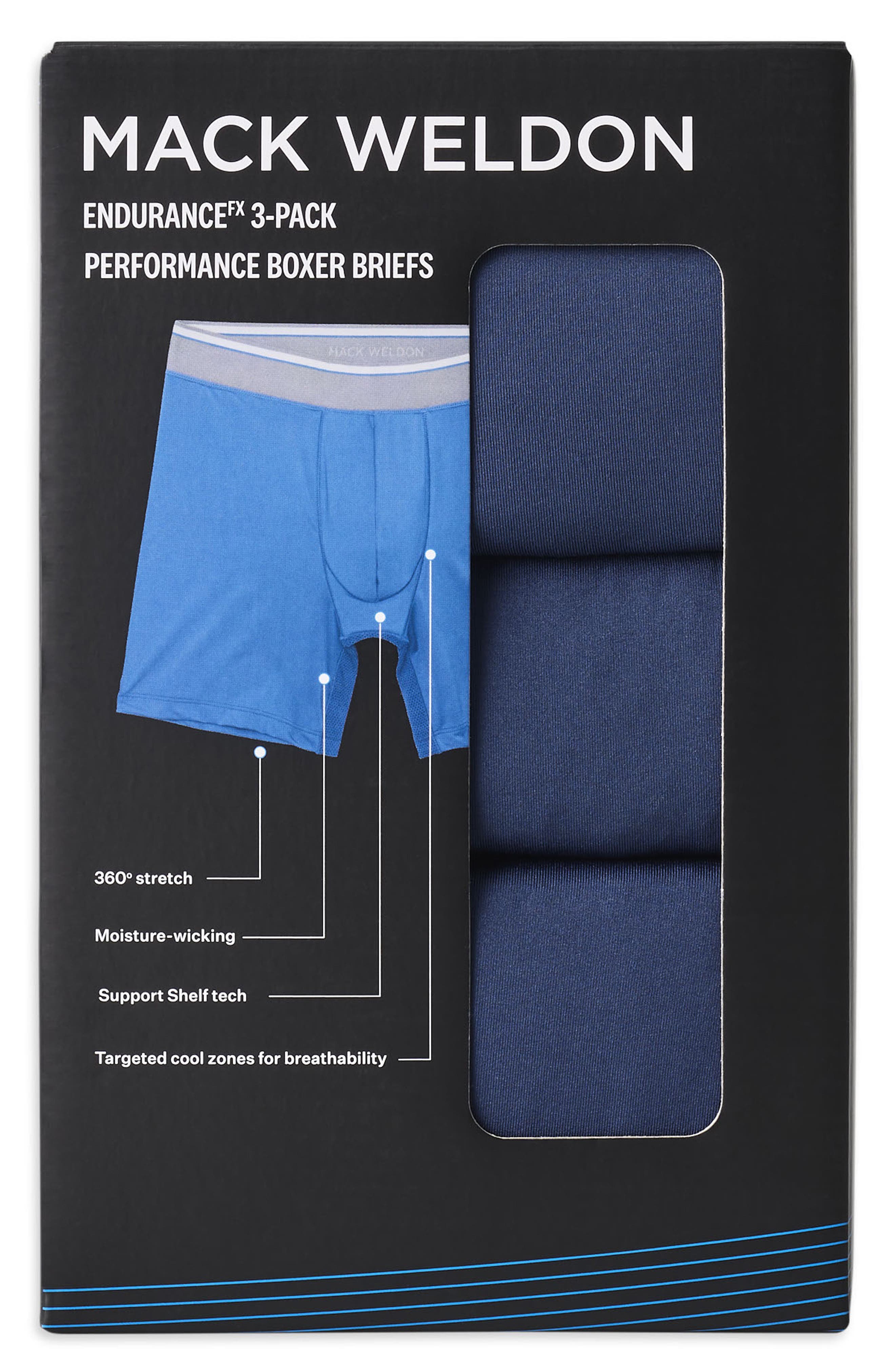 Mack Weldon 3-Pack Endurance FX Boxer Briefs (Men) | Nordstrom