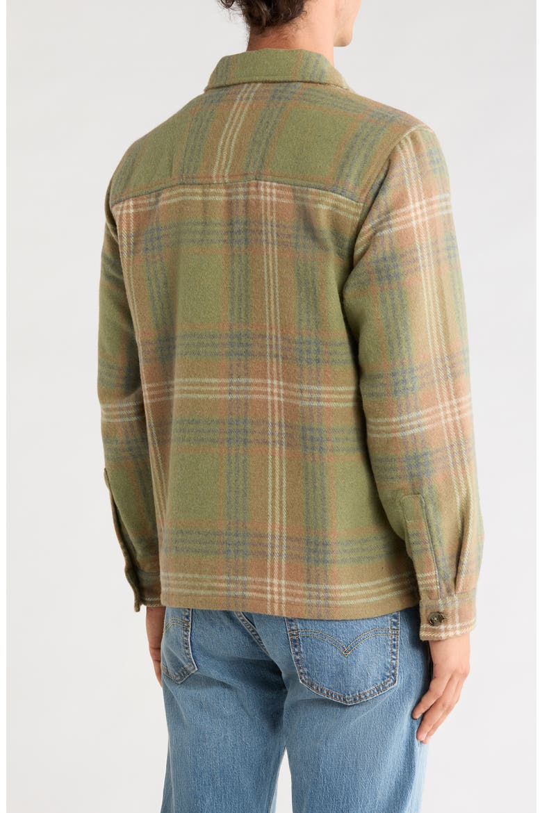 Plaid Shirt Jacket, Alternate, color, GREEN MIX