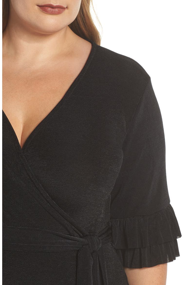 Wrap Dress, Alternate, color, BLACK