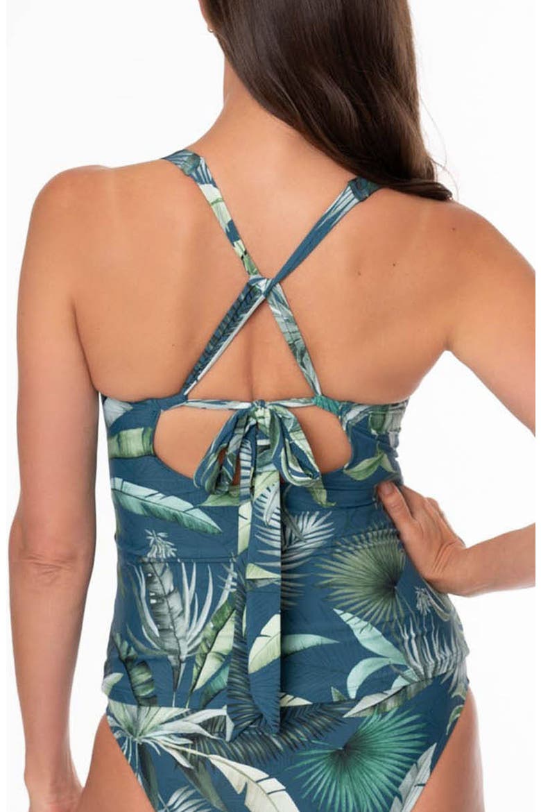 Louise Wrap Tankini, Alternate, color, DEPTHS