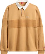 ICECREAM Box Fit Punchy Long Sleeve Cotton French Terry Polo