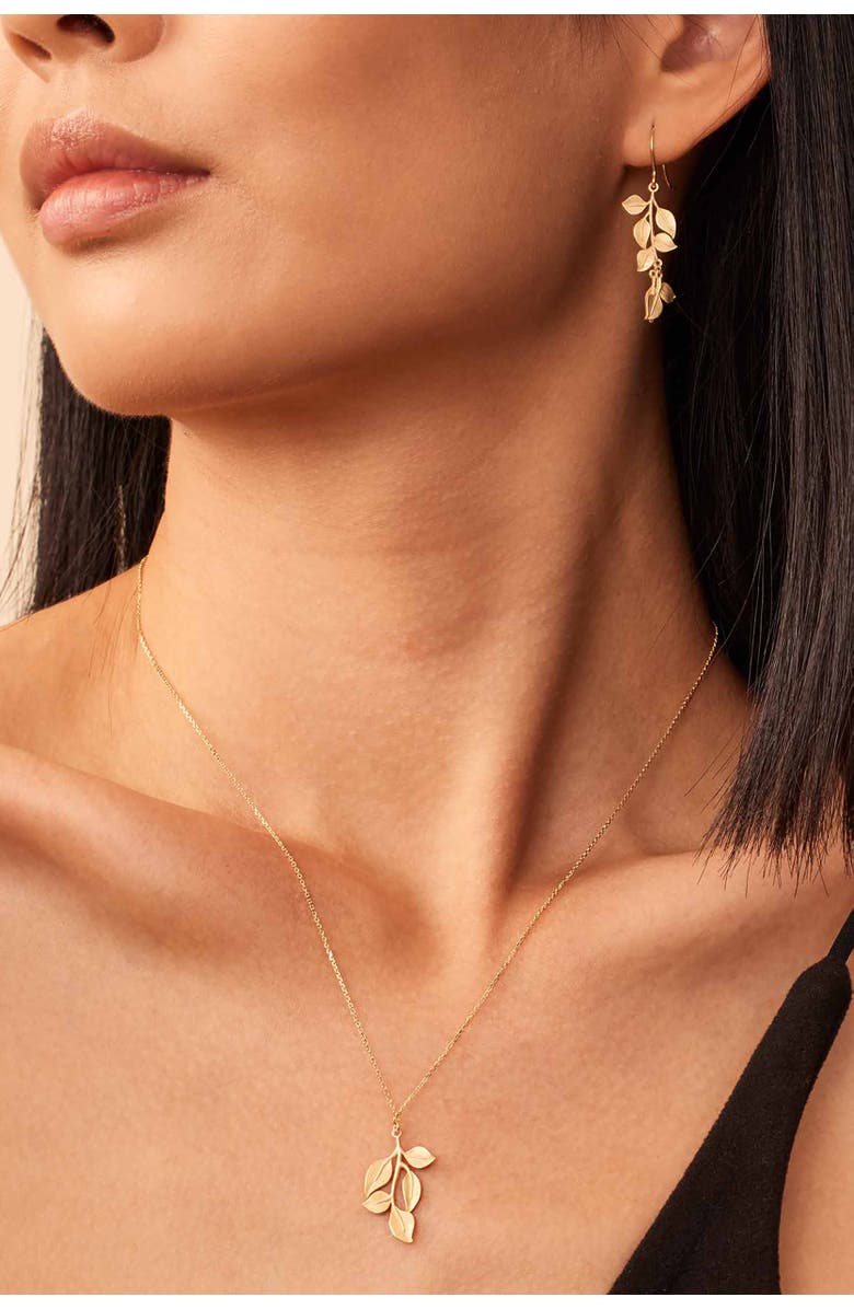 Oradina 14K Yellow Gold New Beginnings Pendant Necklace, Alternate, color, Yellow Gold