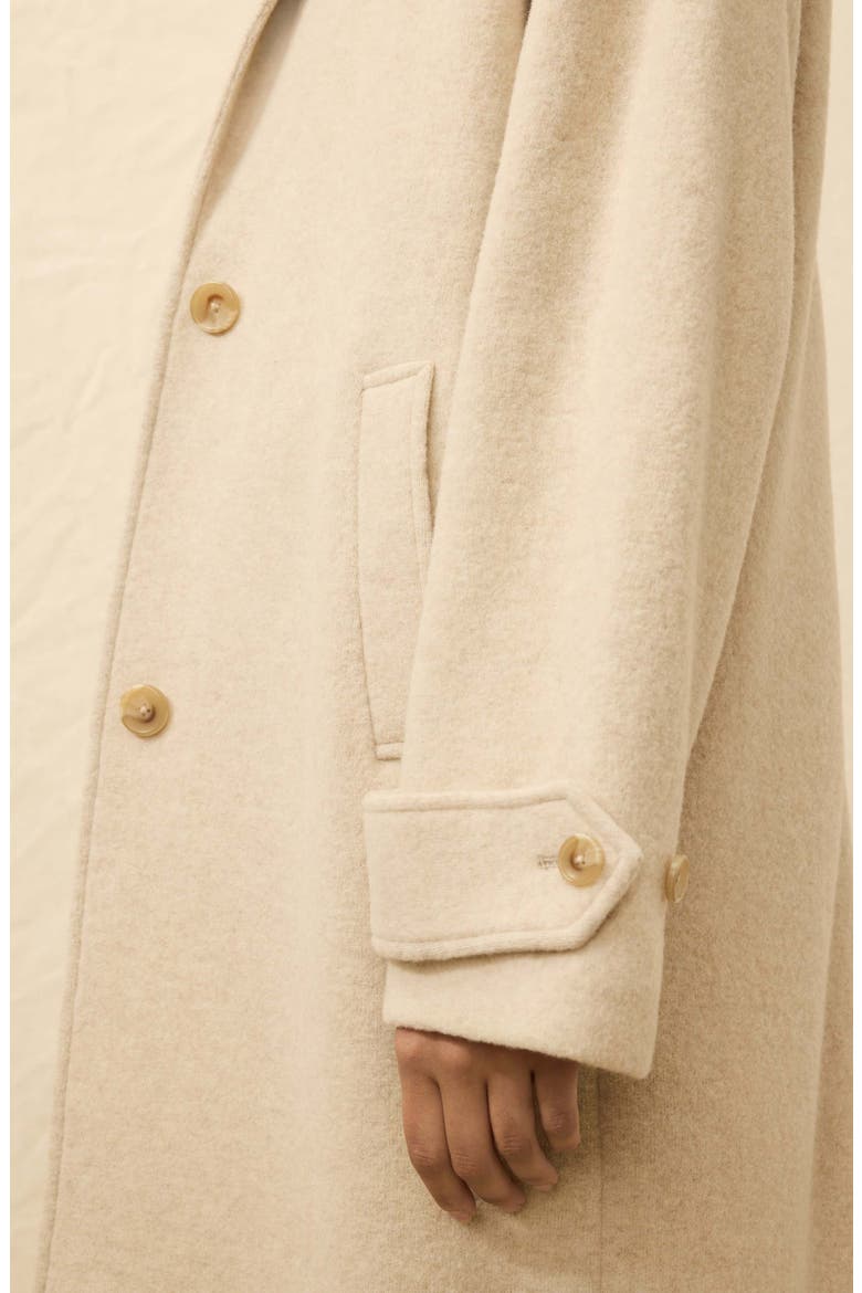 Atlantic Wool Blend Knit Coat, Alternate, color, OAT MELANGE