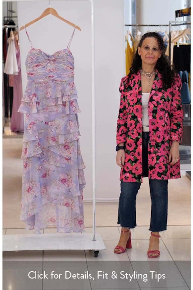 Coline Floral High-Low Dress video