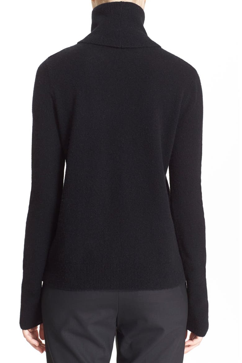 A.L.C 'Billy' Cutout Wool & Cashmere Turtleneck Sweater, Alternate, color, BLACK