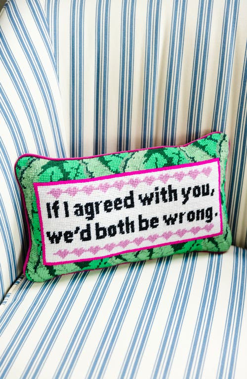 Furbish Needlepoint Pillow In Multi
