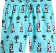 Boardies Kids' Island Elders Print Swim Trunks