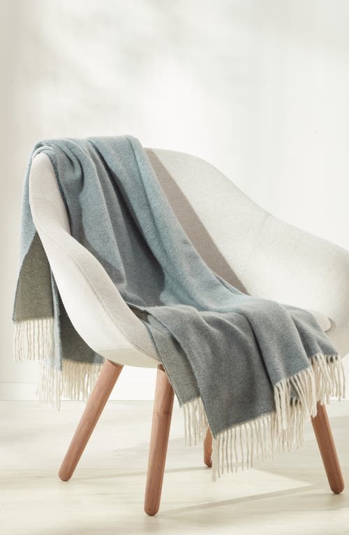 Nordstrom Plaid Fringe Throw Blanket In Green