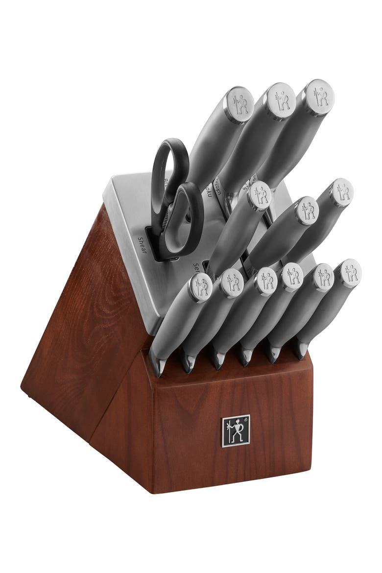 MODERNIST 14-PC SS KNIFE SET, Main, color, STAINLESS STEEL
