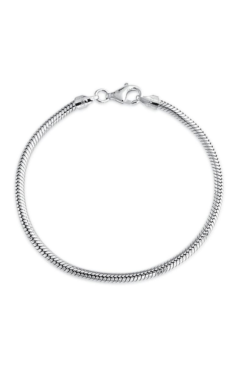 BLING JEWELRY Sterling Silver Flex Chain Bracelet, Alternate, color,