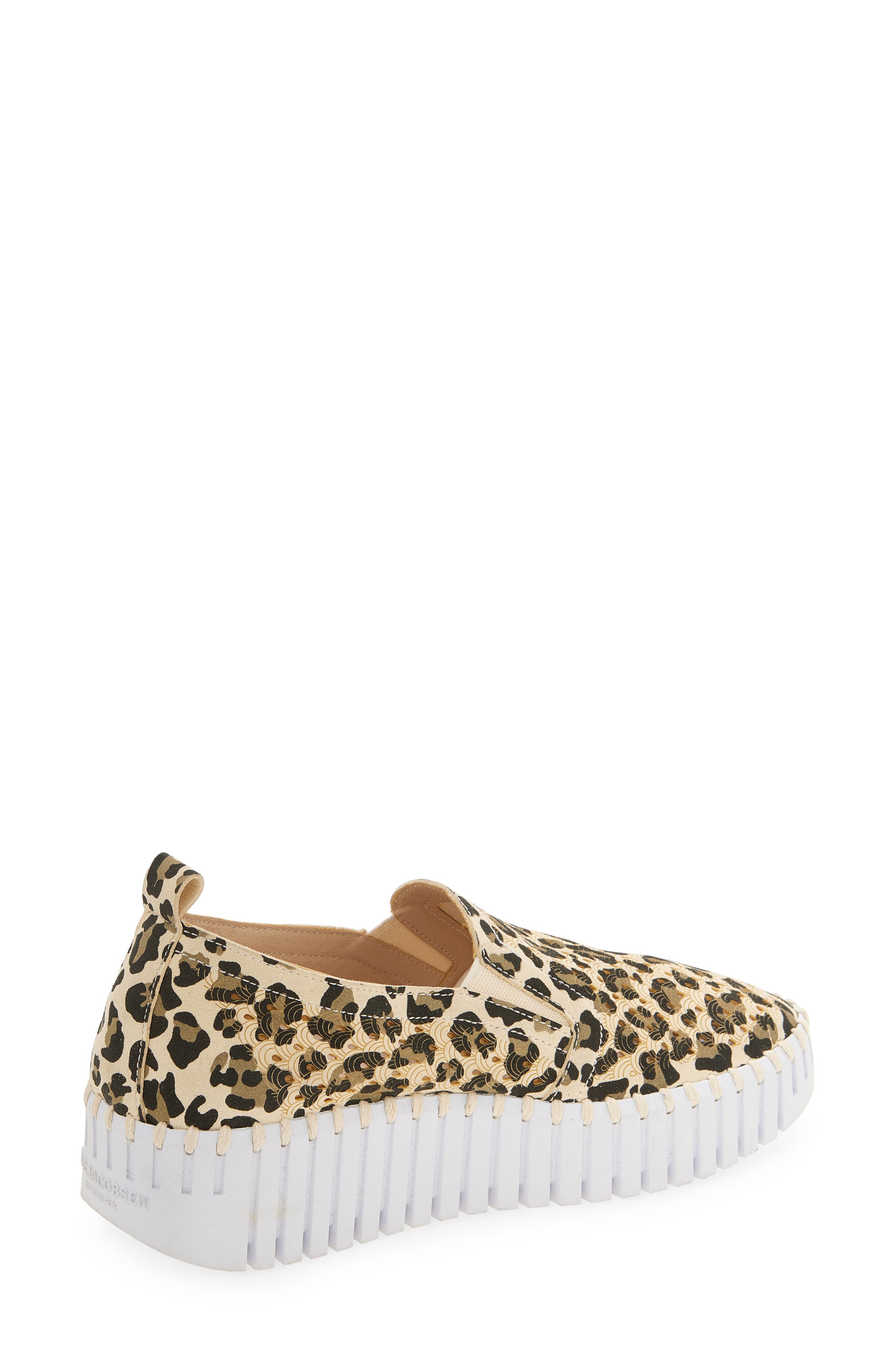 Ilse Jacobsen Tulip Perforated Slip-On Sneaker, Alternate, color, Latte