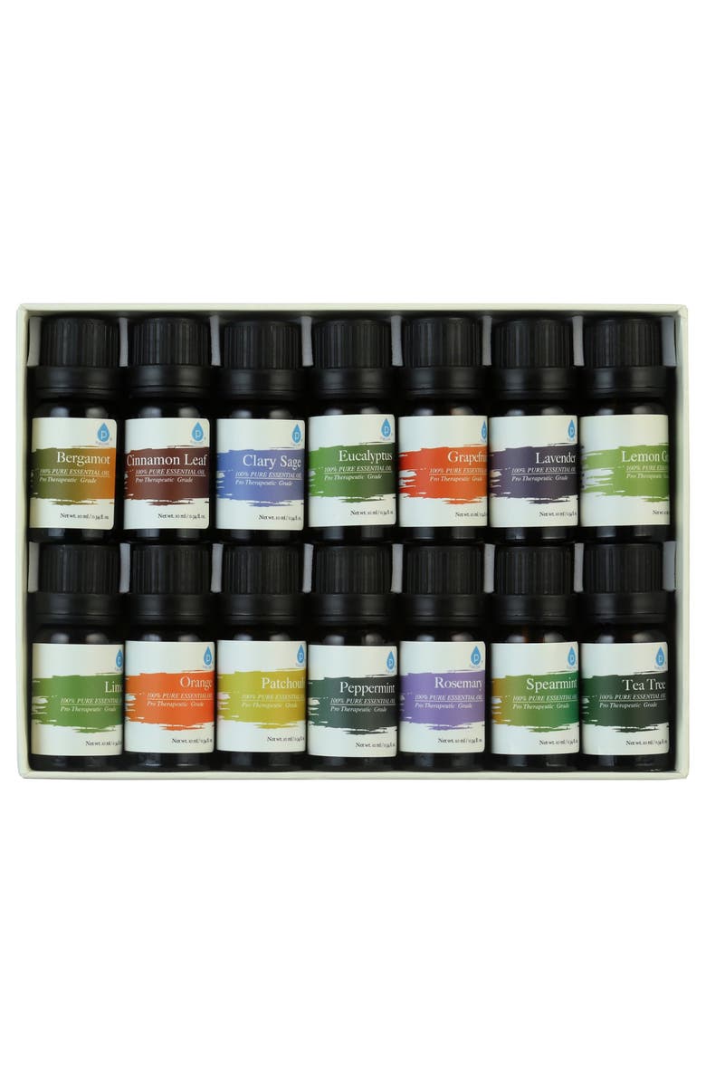 PURSONIC 14 pack of 100% Pure Essential Aromatherapy Oils, Alternate, color, Multicolor