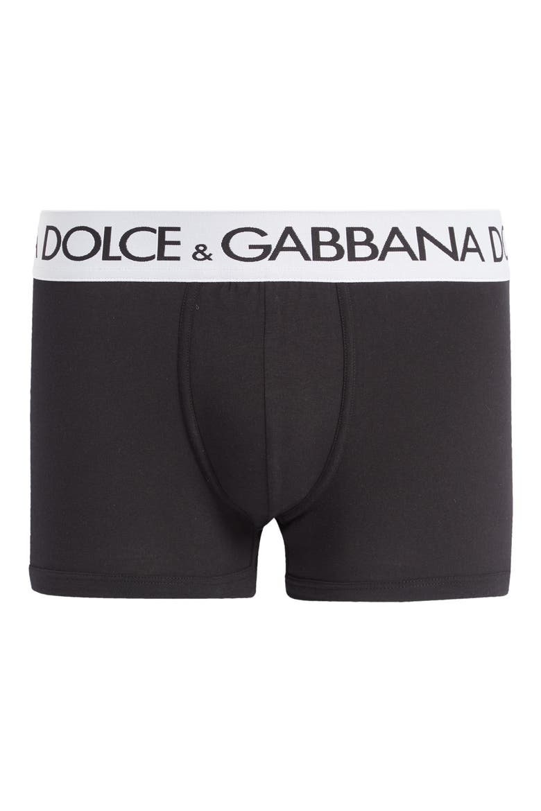 Cotton Stretch Jersey Boxer Briefs, Alternate, color, BLACK