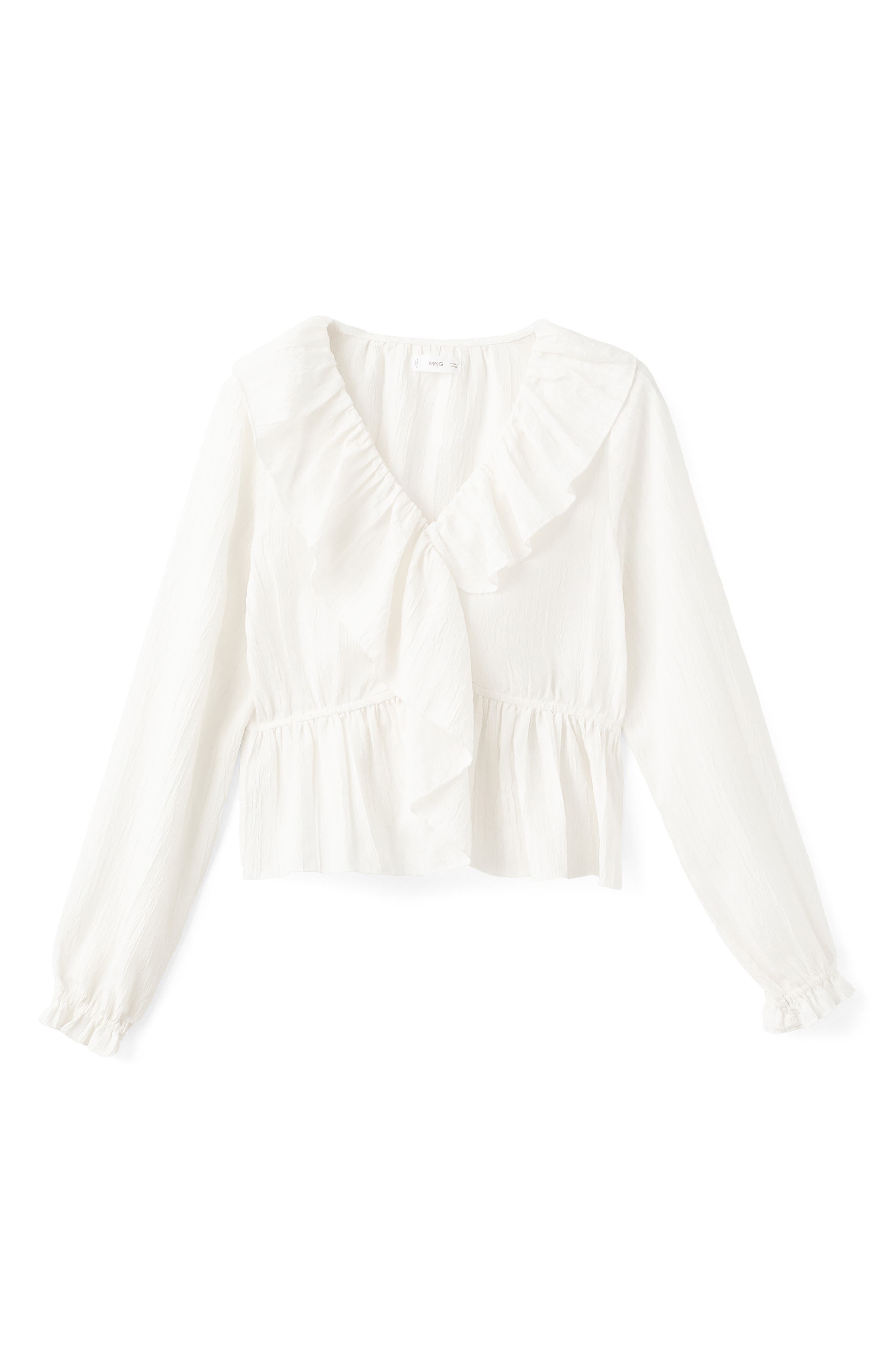 Ruffled Faux Wrap Top - image 2