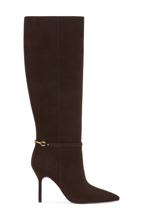 Vince Camuto Mirtha Pointed Toe Knee High Boot In Brown