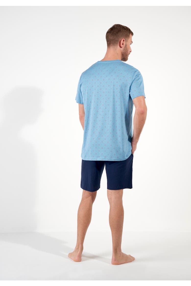 Walter Short Pajama Set, Alternate, color, Blue Print