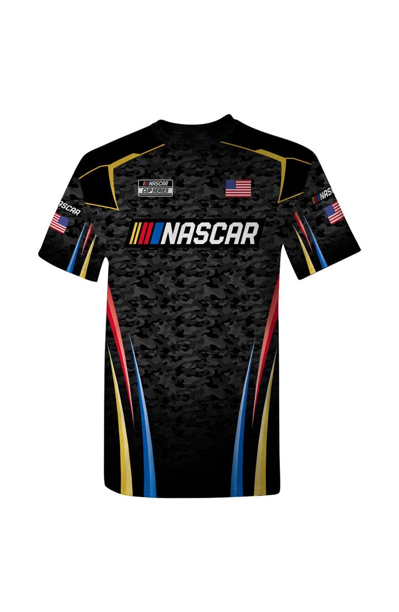 CHECKERED FLAG Men's Checkered Flag Sports  Black NASCAR Uniform T-Shirt, Alternate, color, Black
