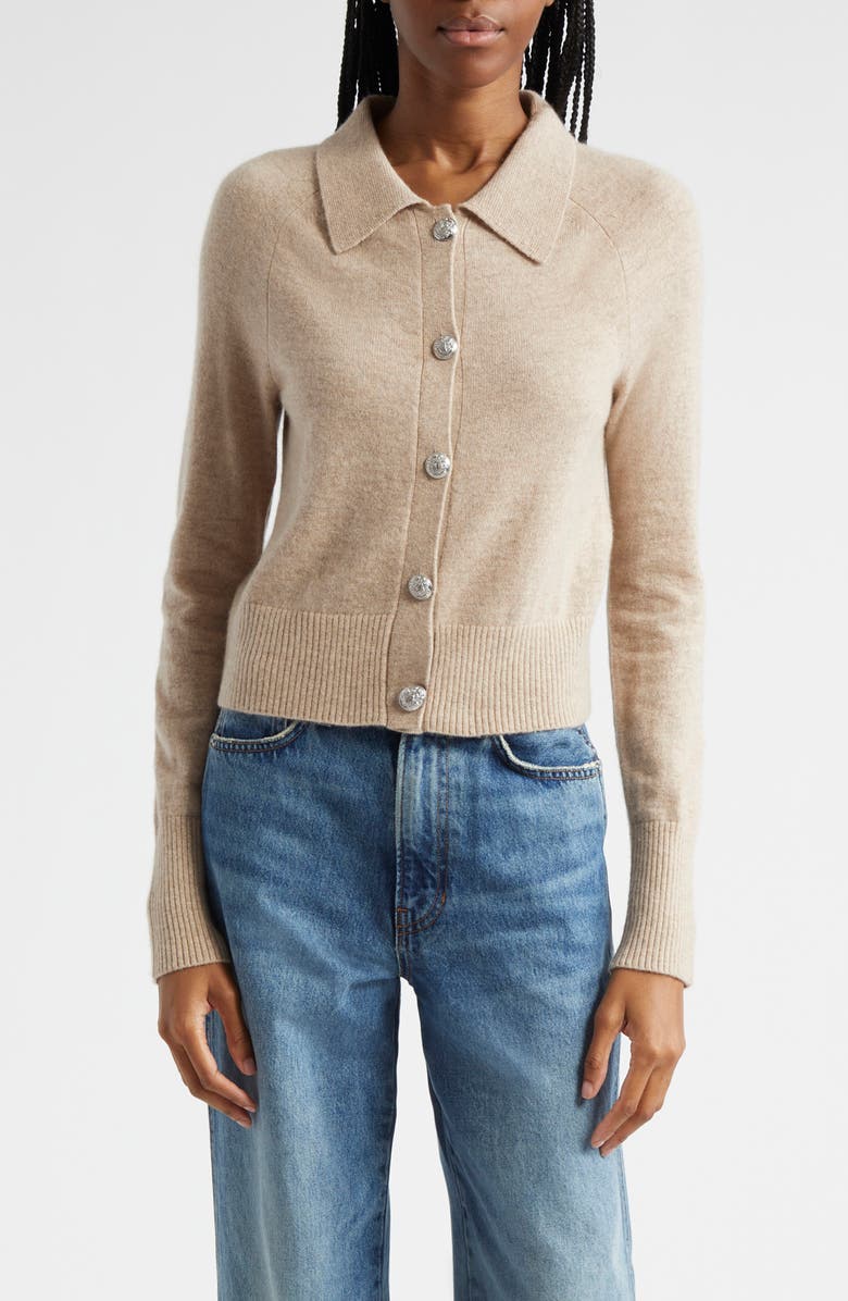 Veronica Beard Cheshire Crop Cashmere Cardigan, Main, color,
