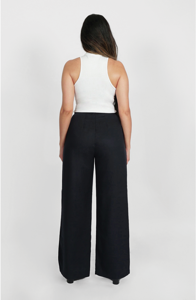 Aam The Label The Wide Leg Pant For Full Hips And Thighs, Alternate, color, Black