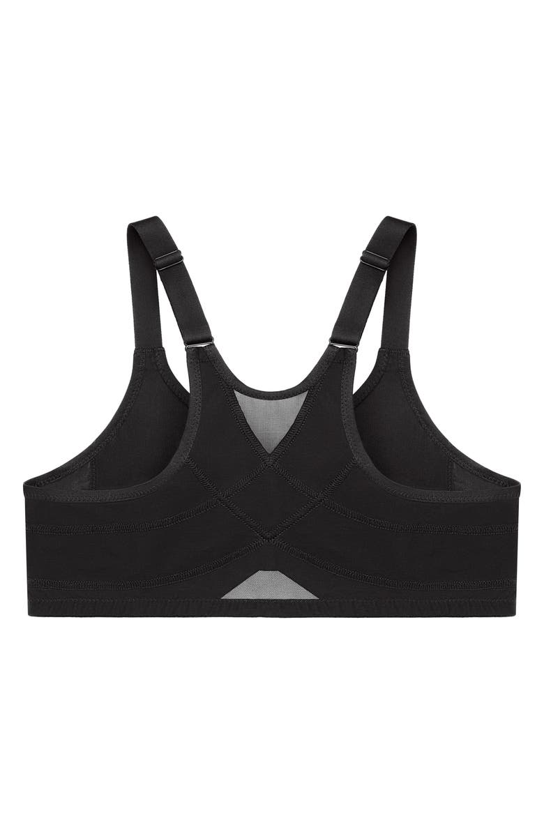 Glamorise WonderWire<sup>®</sup> Front Close Underwire Sports Bra, Alternate, color, Black