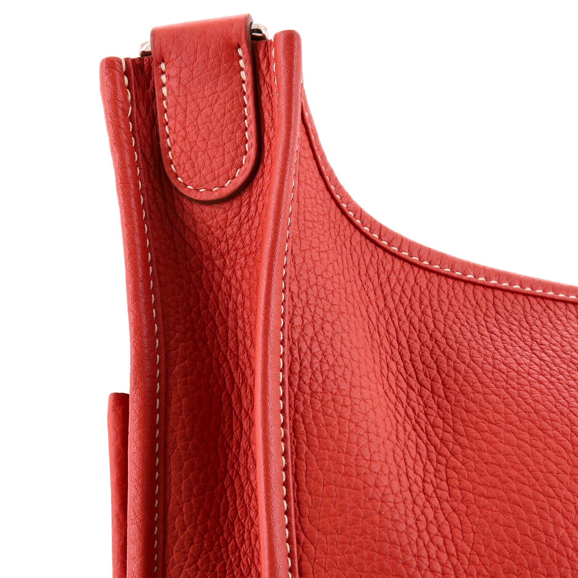Pre-Owned Hermes Evelyne Bag Gen III Clemence PM, Alternate, color, Sanguine