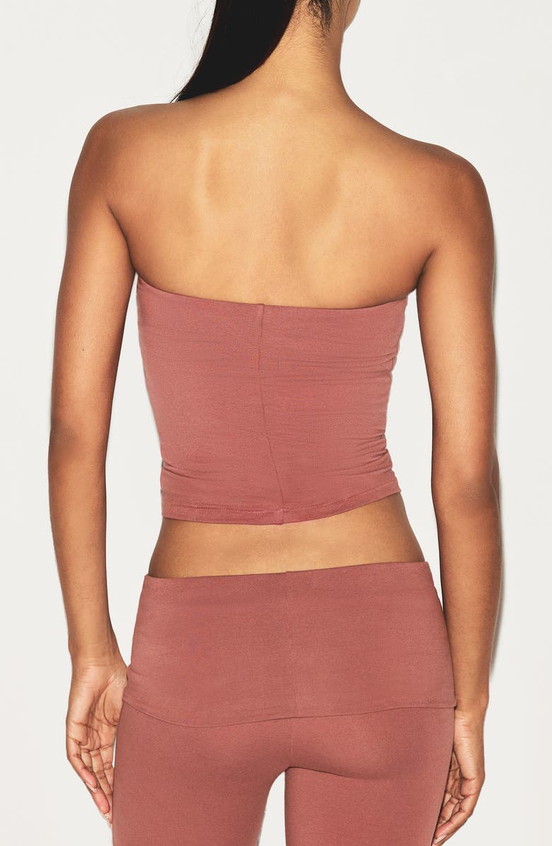 Stretch Cotton Jersey Tube Top