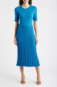 Elie Tahari The Vesper Knit Midi Dress
