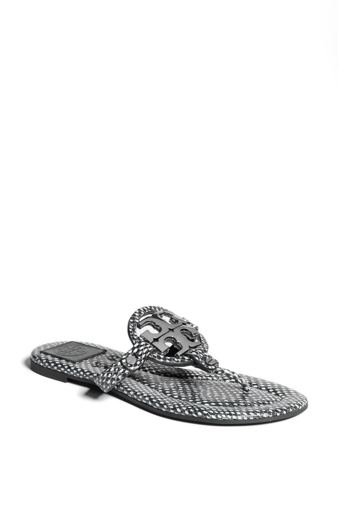 Tory Burch 'Miller 2' Leather Sandal, Main, color, 