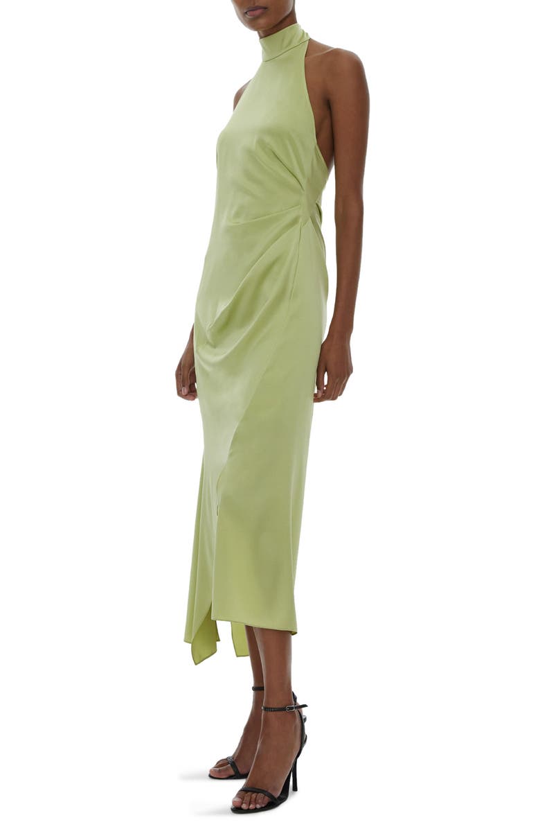 Helmut Lang Silk Blend Halter Dress, Alternate, color,