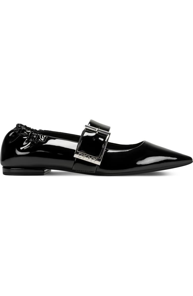 DKNY Cormic Mary Jane Pointed Toe Flat, Alternate, color, Black
