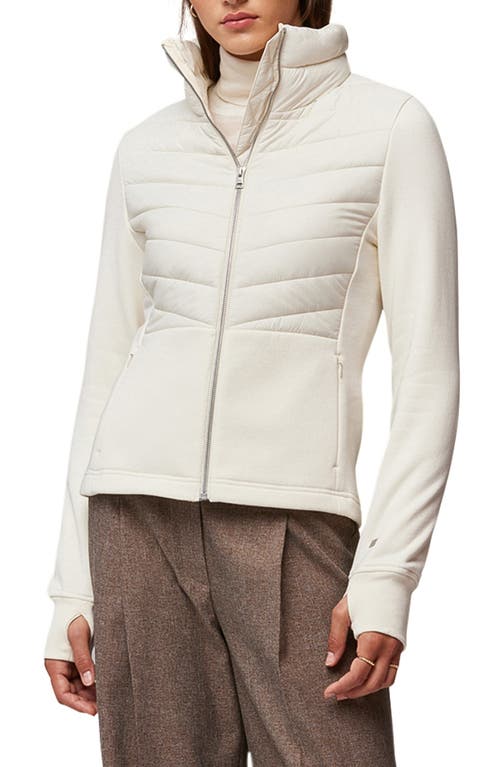 Soia & Kyo Quilted Hybrid Jacket In Powder