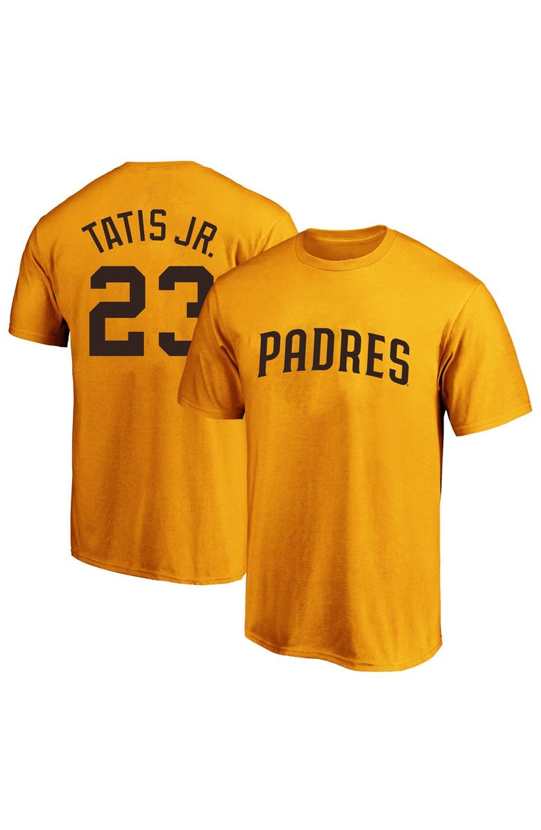 PROFILE Men's Fernando Tatís Jr. Gold San Diego Padres Big & Tall Name & Number T-Shirt, Main, color, Gold