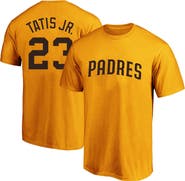 PROFILE Men's Fernando Tatís Jr. Gold San Diego Padres Big & Tall Name & Number T-Shirt
