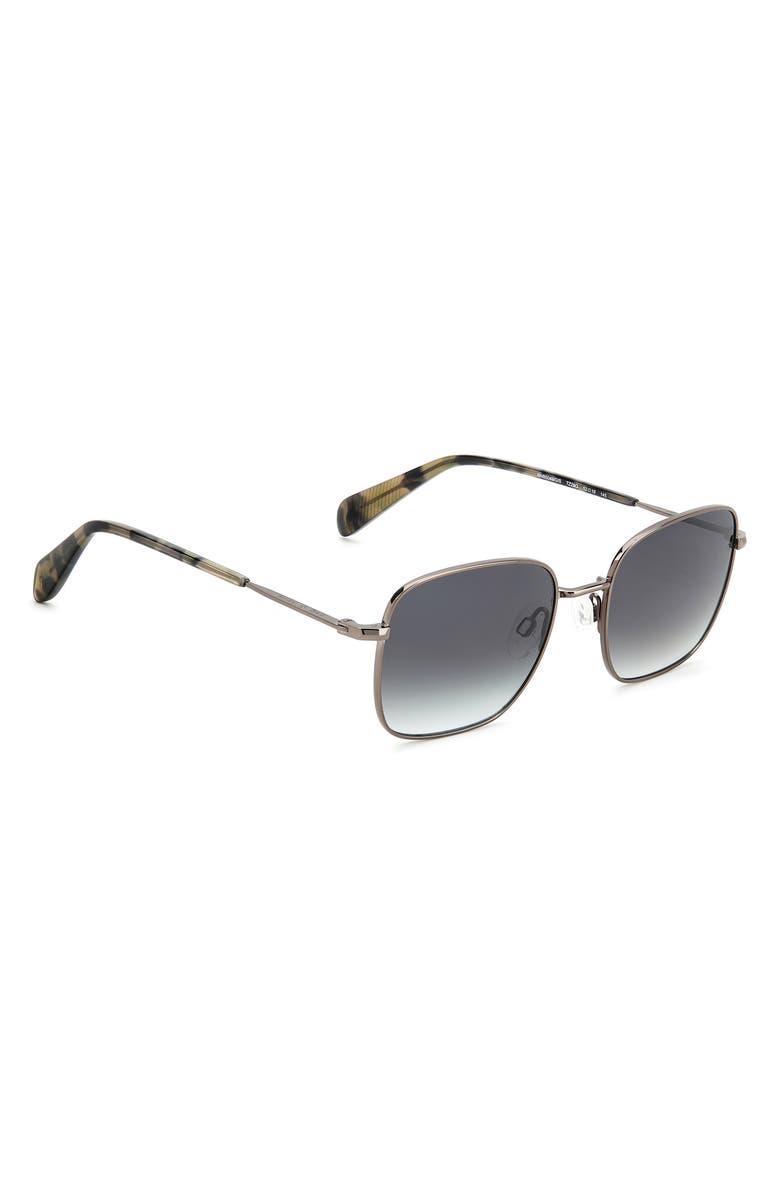 rag & bone 52mm Gradient Square Sunglasses, Alternate, color, Dark Ruth/ Grey Shaded