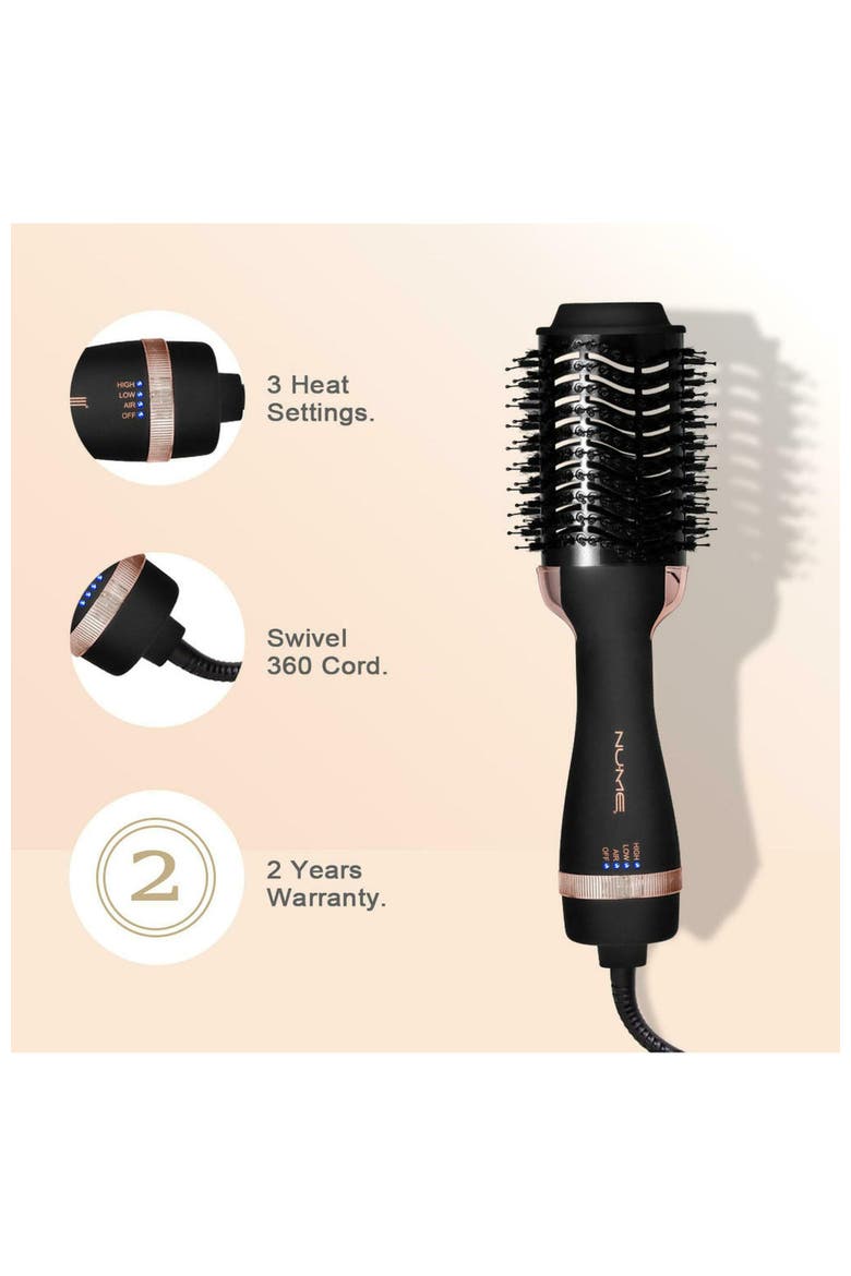 Aero Blow Dryer Brush 3-inch Volumizing Hot Air Brush, Alternate, color, Black